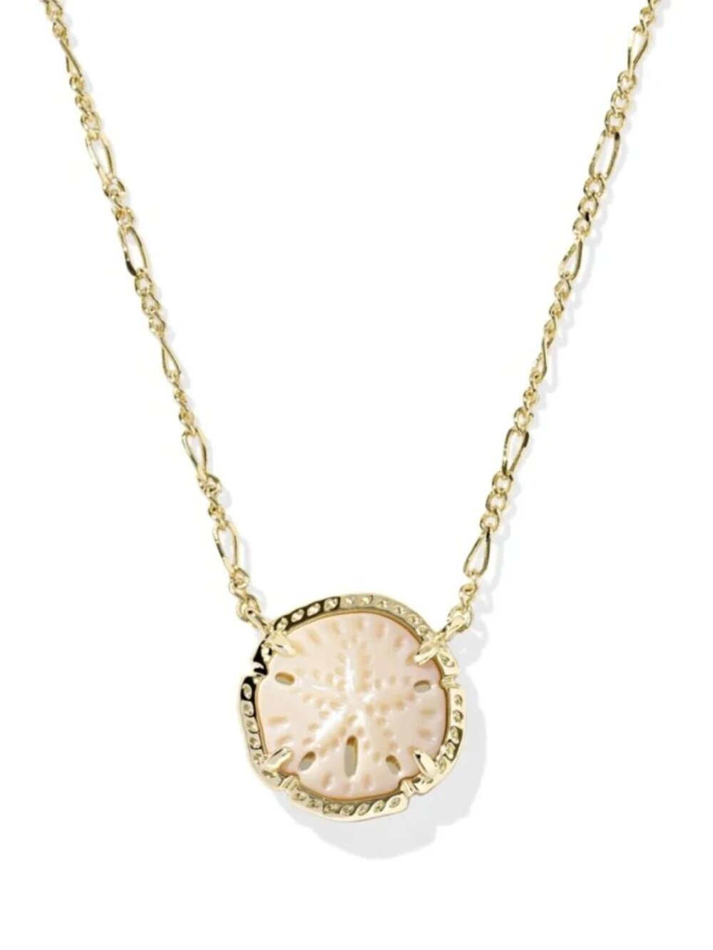 Kendra Scott x Sand Dollar Gold Short Pendant Necklace